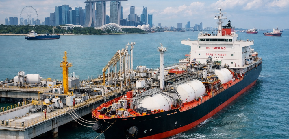 Singapur avanza en el bunkering con amoníaco<br><span style='font-size:18px;line-height:18px;font-weight:400'>Un nuevo acuerdo entre NYK Line, Golden Island y Yara Clean Ammonia impulsa la cadena de suministro de amoníaco como combustible marino en el principal hub mundial de bunkering.</span>