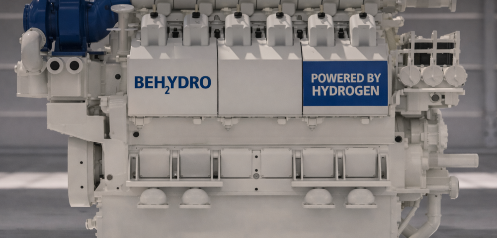 BeHydro certifica el primer motor marino 100% hidrógeno<br><span style='font-size:18px;line-height:18px;font-weight:400'>BeHydro logró la certificación internacional de un motor marino impulsado íntegramente por hidrógeno. El avance marca un hito en la descarbonización naval y abre debate sobre infraestructura portuaria y logística energética.</span>
