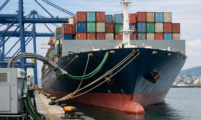 OPS electrificación desigual en puertos globales<br><span style='font-size:18px;line-height:18px;font-weight:400'>Europa acelera la electrificación OPS en sus principales puertos, Norteamérica avanza con regulaciones parciales y Asia enfrenta retrasos industriales; mientras tanto, la industria naval apenas ensaya con barcos eléctricos, en un escenario de costos compartidos y respaldo desigual.</span>