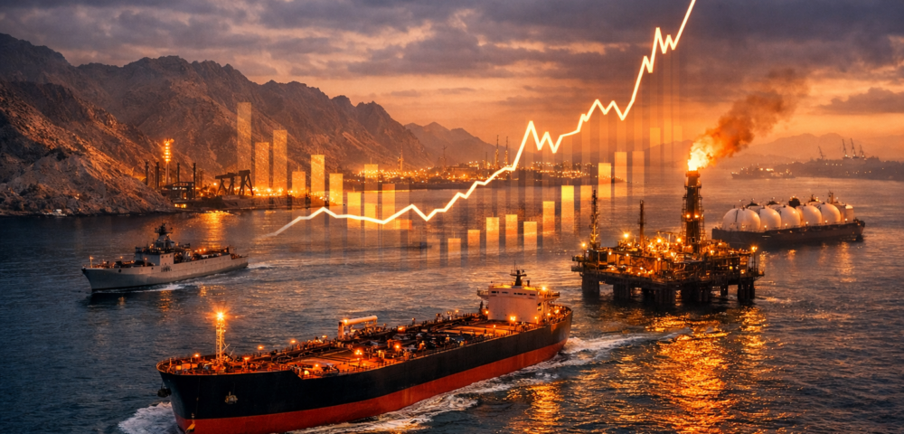 Ormuz y el shock energético que redefine el comercio global<br><span style='font-size:18px;line-height:18px;font-weight:400'>La reapertura parcial del estrecho tras semanas de tensión militar expuso la fragilidad de la seguridad energética mundial. Los precios del crudo muestran oscilaciones diarias superiores al 5% y la volatilidad persiste.</span>