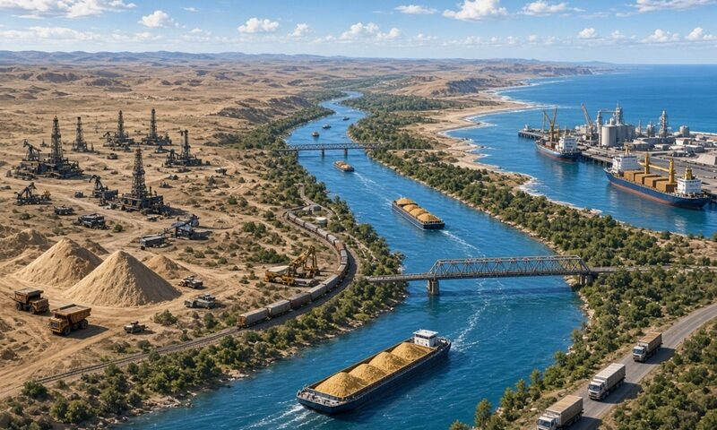 Corredor multimodal a Vaca Muerta: 700 km hacia el Atlántico<br><span style='font-size:18px;line-height:18px;font-weight:400'>El estudio de factibilidad del CFI e IATASA, con participación técnica de la AIC, plantea un corredor fluvial de 720 km por los ríos Limay y Negro para transportar arena de fractura hacia Vaca Muerta.</span>