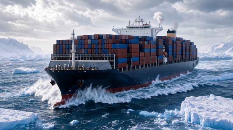 China y Corea aceleran la Ruta Ártica mientras Argentina discute el calado de Puerto Nuevo<br><span style='font-size:18px;line-height:18px;font-weight:400'>Mientras navieras asiáticas lanzan servicios regulares por el Ártico para evitar las disrupciones de Ormuz y el Mar Rojo, en Argentina el debate portuario sigue centrado en si hace falta un puerto de aguas profundas o alcanza con modernizar la infraestructura existente.</span>
