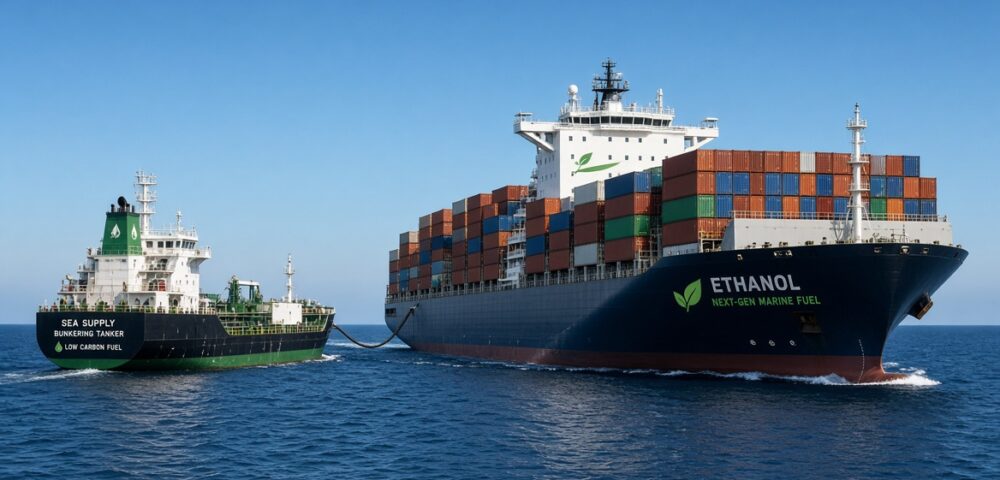 El etanol gana visibilidad en el transporte marítimo, pero todavía debe demostrar que puede jugar en las grandes ligas<br><span style='font-size:18px;line-height:18px;font-weight:400'>Pruebas operativas, primeros abastecimientos comerciales y nuevos buques preparados para consumir etanol impulsan el interés de la industria marítima. Sin embargo, persisten interrogantes sobre escala, disponibilidad y costos.</span>